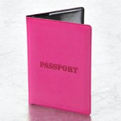 Обложка для паспорта, мягкий полиуретан, "PASSPORT", розовая, STAFF, 237605
