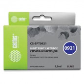 Картридж струйный CACTUS (CS-EPT0921) для EPSON Stylus C91/CX4300/T26/T27/TX106, черный