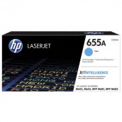 Картридж лазерный HP (CF451A) Color LJ M652dn/M653dn/M681dh, №655A, голубой, оригинальный, ресурс 10500 страниц