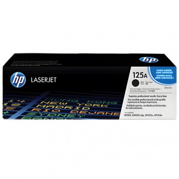 Картридж лазерный HP (CB540A) ColorLaserJet CP1215/CP1515N и др, №125A, черный, оригинальный, 2200 страниц