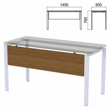 Царга к столам на металлокаркасе "Арго", шириной 1400 мм, орех