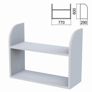 Полка навесная настенная "Арго", 770х290х600 мм, серый
